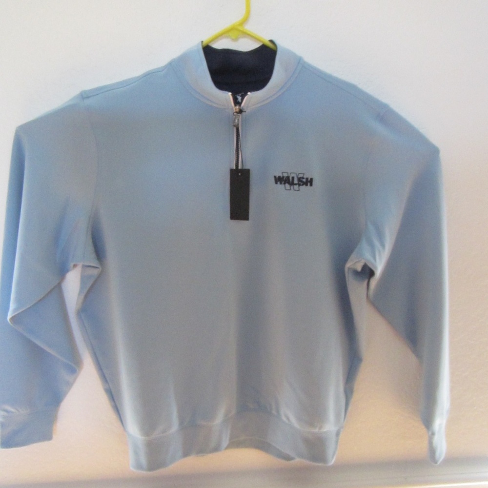 Fairway & Greene C11512 1/4 Zip Pullover XL Bluff Color Walsh Logo NWT